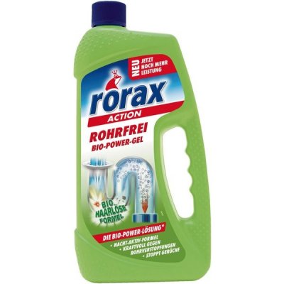 Rorax gelový čistič odpadů a potrubí "krtek" 1l - BIO