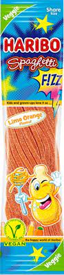 HARIBO SPAGHETTI FIZZ Limo Orange - kyselé provázky 200 g