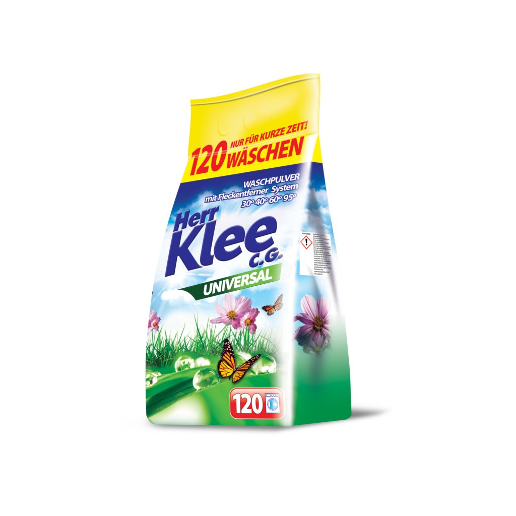 Klee Universal prací prášek 10 kg 120 dávek - pytel