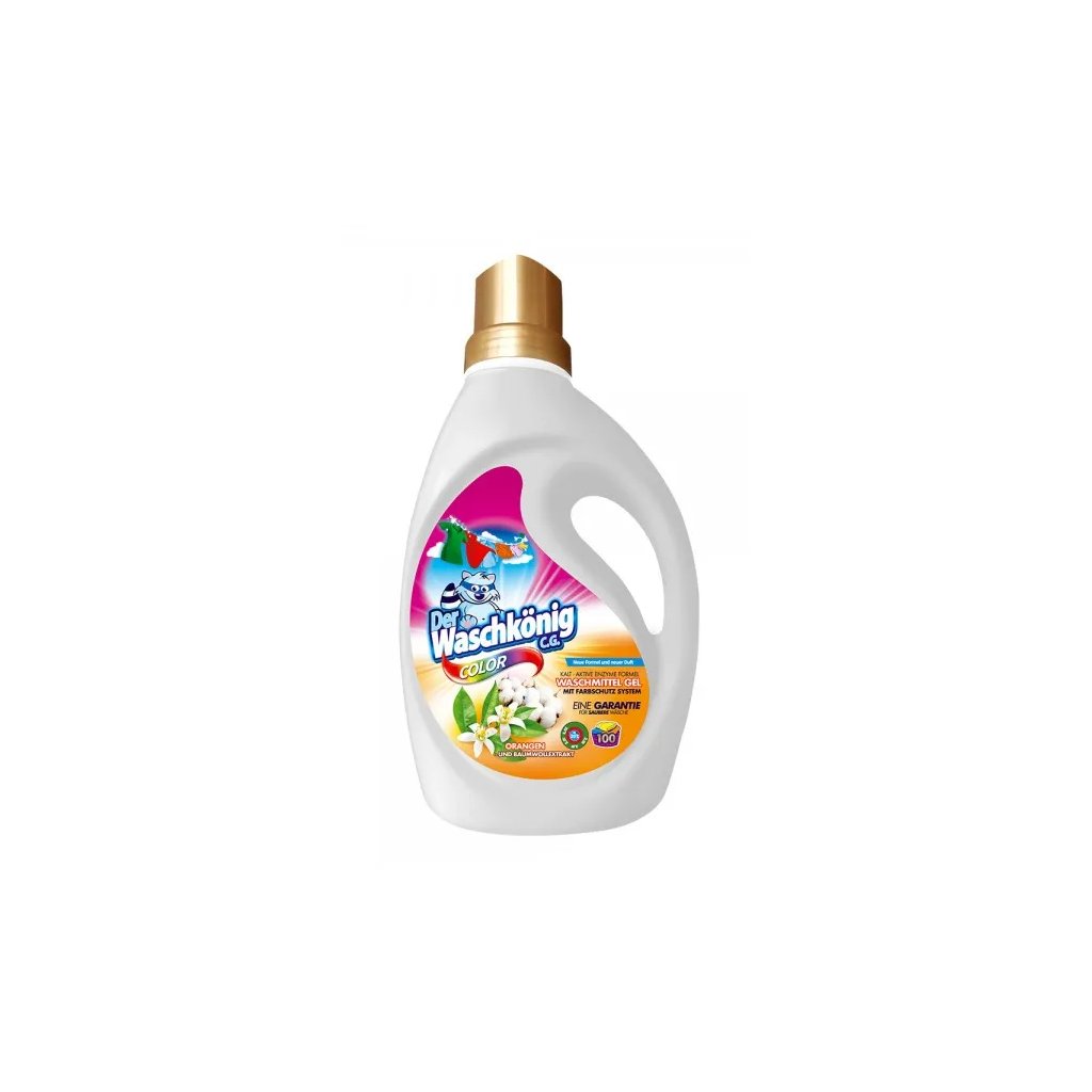 WaschKönig gel 3L Orangen Und Baumwollextrakt Color - 100 WL