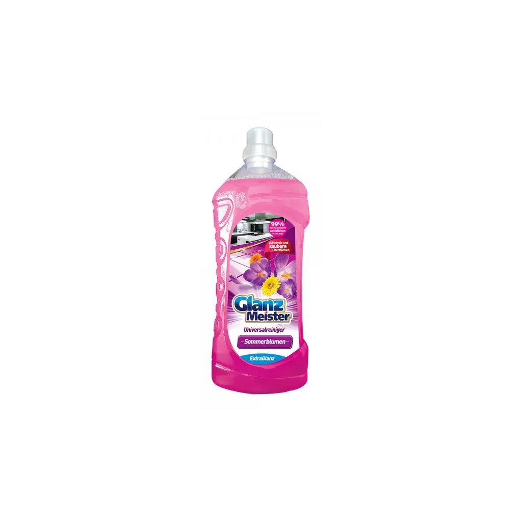 GlanzMeister na mytí podlah 1,5L Sommerblumen - červený