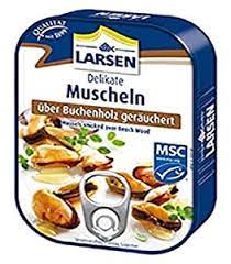 LARSEN uzené mušle v řepkovém oleji  110g