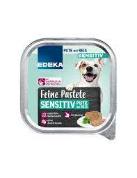 EDEKA Feine Pate Sensitiv Krůtí s rýží paštika pro dospělé psy 150 g