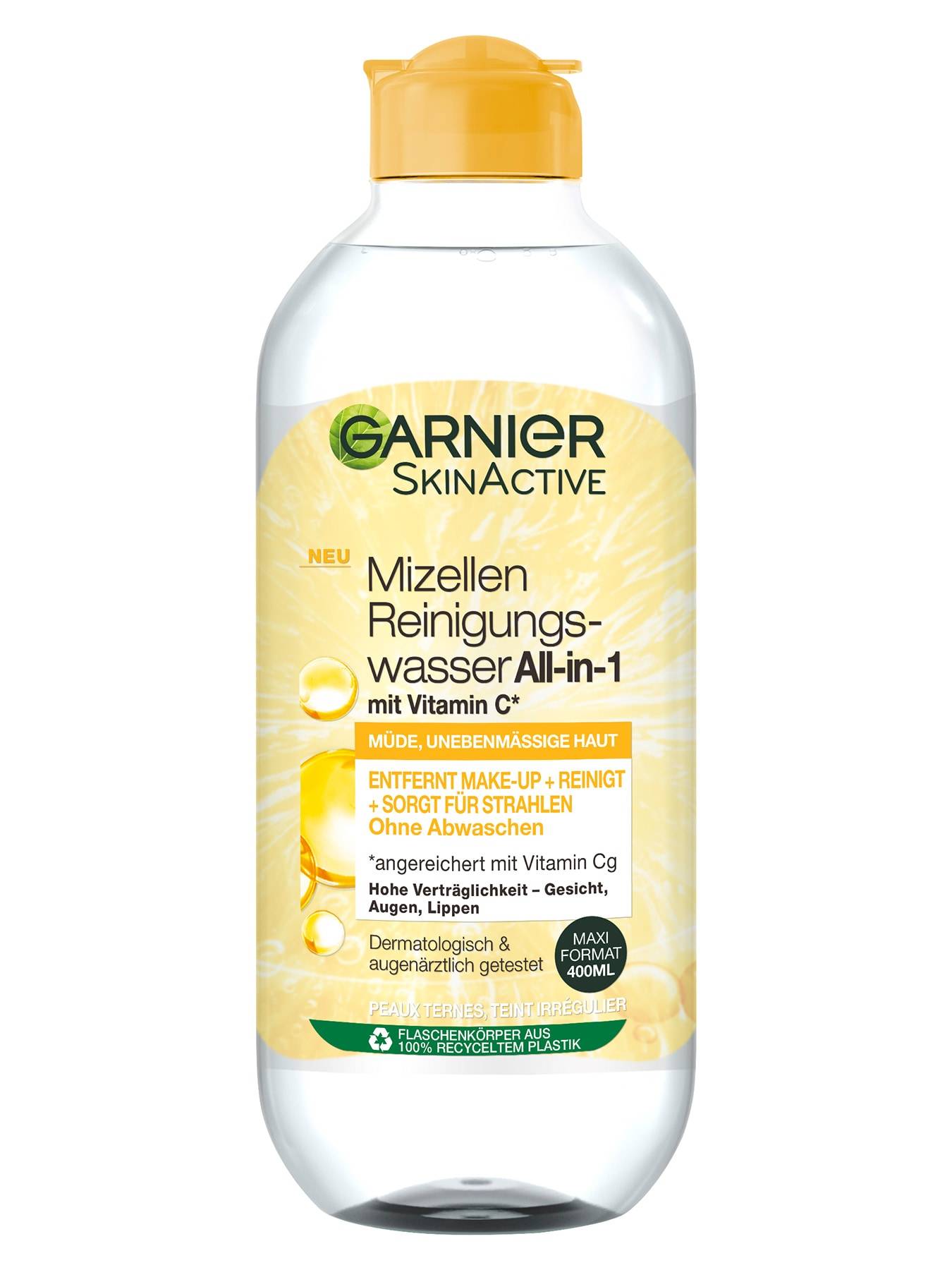 Garnier Micelární čistící voda all-in-1 s vitamínem C 400 ml - žlutá
