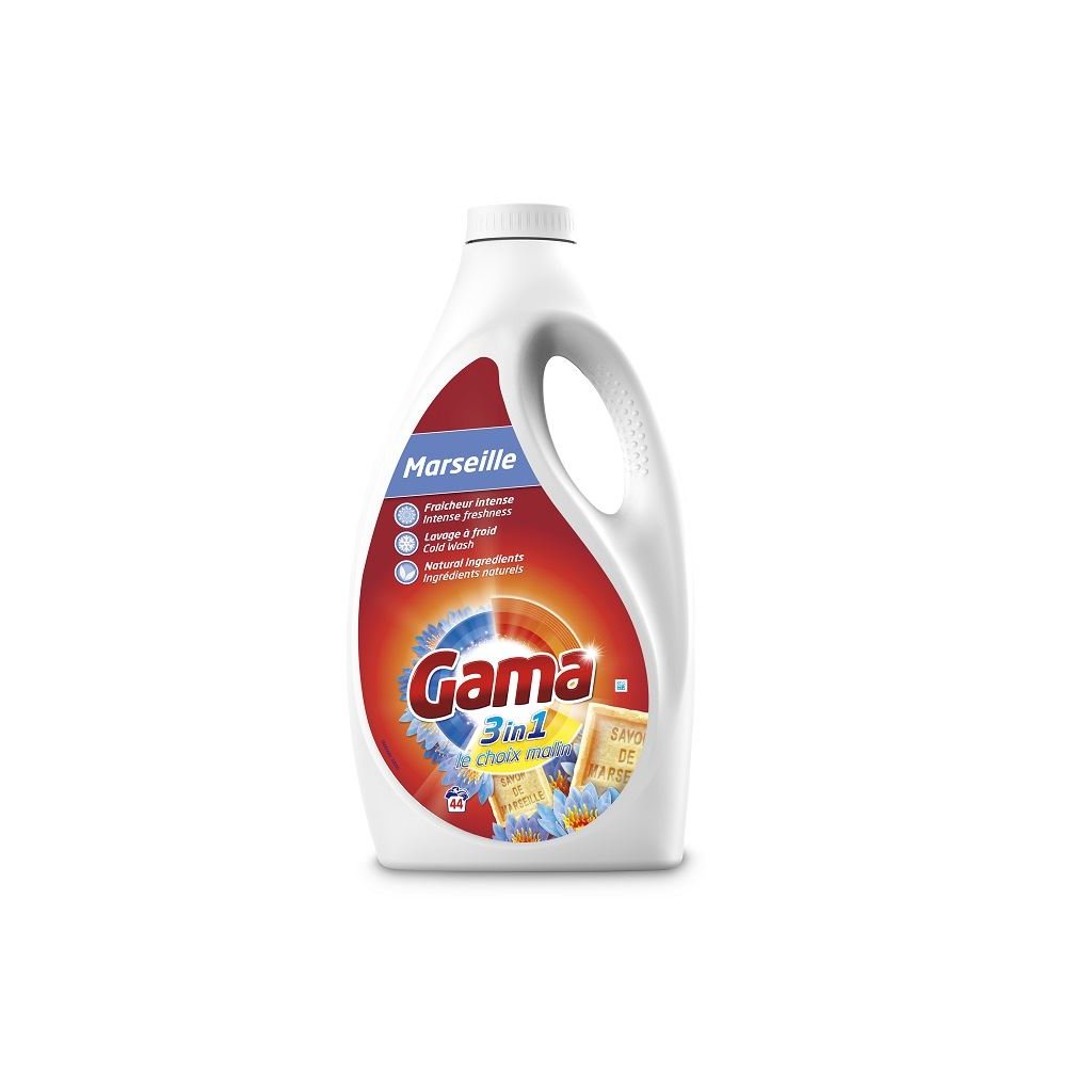 Gama (Vizir) gel 2,2L- 44 Dávek Marseille