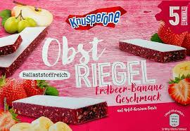 Knusperone Obstriegel - Ovocné tyčky 150g - jahoda, banán