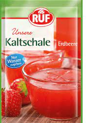 RUF Kaltschale Erdbeere 84 g - dezertní prášek jahoda na 500 ml vody