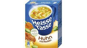 Heisse tasse - Horký šálek kuřecí polévky s nudlemi 3x150 ml