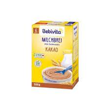 Bebivita Mléčná kaše kakaová bez přidaného cukru od 8. měsíce 500g