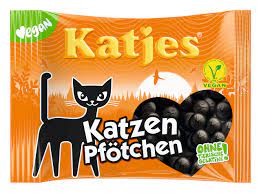 Katjes Gumové Lékořicové Bonbóny 200g - Katzen Pfötchen