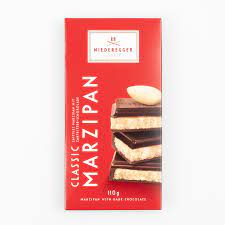 Niederegger hořká čokoláda s marcipánovou náplní, 110g