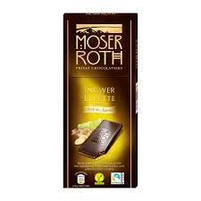 Moser Roth hořká čokoláda Zázvor Limetka 125g
