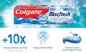 Colgate Max Fresh Cooling Crystals gelová zubní pasta s chladivými krystalky 75 ml