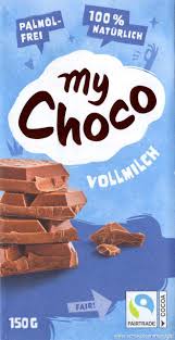 myChoco mléčná čokoláda 150 g bez palmového ojele