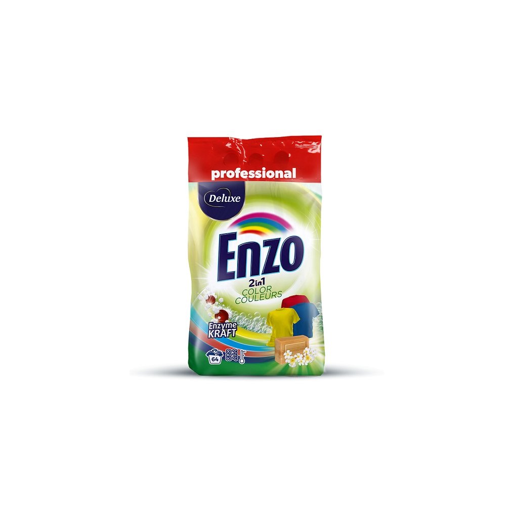 Deluxe Enzo prací prášek Professional 4,5kg 2in1 Color - 65 dávek