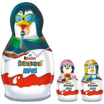 Kinder maxi legrační tučňák 140 g - se sběratelskou figurkou nebo jiným překvapením