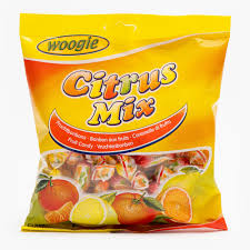 Woogie Citrus Mix bonbóny s citrusovou příchutí 250g