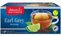 Westminster černý čaj - Earl Grey 40 sáčků, 70 g