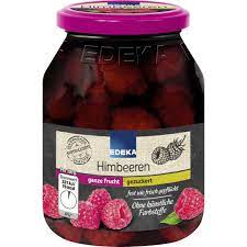 EDEKA maliny slazené 340G - kompot