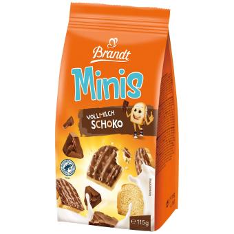 Brandt Minis Mini suchary s mléčnou čokoládovou polevou 115g
