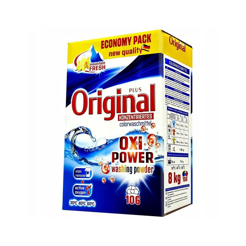Original Plus prací prášek 8kg - Color 106 dávek - prášek na barevné prádlo