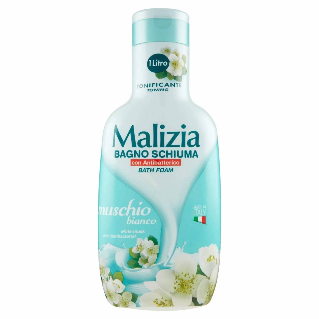 Malizia pěna do koupele Bagno Schiuma Muschio Bianco Antibacterial 1000 ml