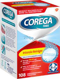 Corega Tabs Intensive Reiniger Tablety na čištění zubních protéz - 108 ks