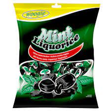 Woogie bonbony Mint Liquorice 250 g