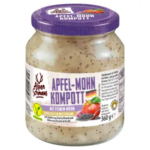 Sweet Valley Kompot z jablek a máku s příchutí marcipánu 360 g