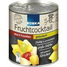 EDEKA 5 ovocný koktejl slazený 820G