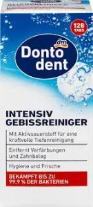 Donto dent Intenzivní čisticí tablety na zubní protézy, výhodné balení, 128 kusů