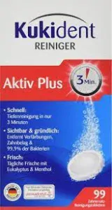 Kukident čistící tablety pro hloubkové čištění Aktive Plus 99 ks