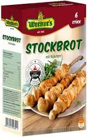 Werners Stockbrot - Wernerův tyčinkový chléb s bylinkami 400 g 6 kusů