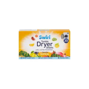 Swirl ubrousky do sušičky Tropical 35ks - s vůní Tropického ovoce