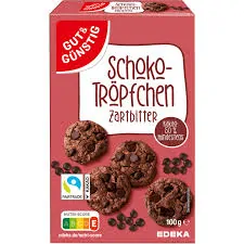 G&G Tropfchen - čokoládové kapky, hořká čokoláda 100 g