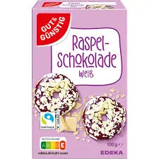 GUT&GÜNSTIG bílé hobliny čokoláda 100g