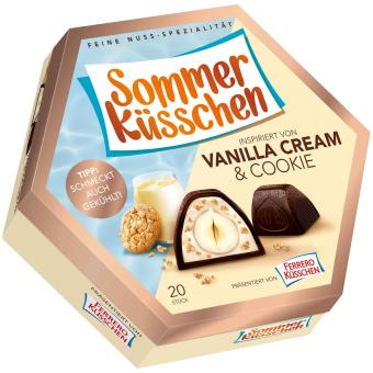 Ferrero Küsschen Summer Kusschen Vanilkový krém & Cookie 20 ks 180 g