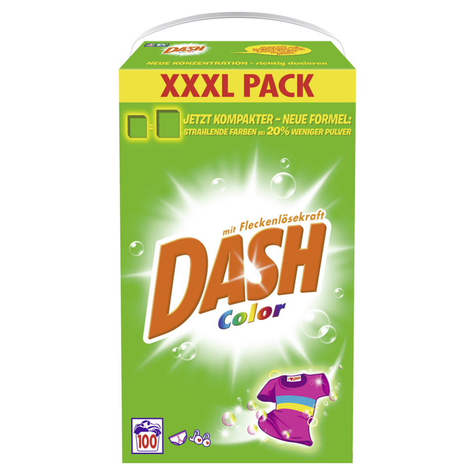 DASH prací prášekCOLOR XXXL PACK 100prac.dávek