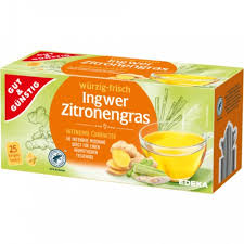GUT&GÜNSTIG Ingwer Tee - Zázvorový čaj  s citrónovou trávou 25 sáčků