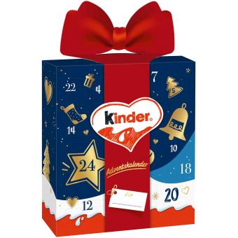 kinder dárkový adventní kalendář s mašlí