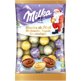 Milka vánoční koule mix 350g