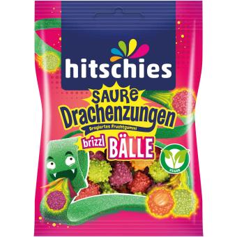 hitschies Soure brizzl koule 100g - Potahované kuličky z ovocné gumy