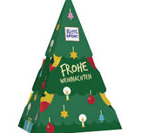 Ritter Sport Weihnachtstanne Frohe Weihnachten 53g - stromeček