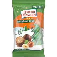 Ferrero Kusschen - Krémové vánoční koule Lískový ořech 100g
