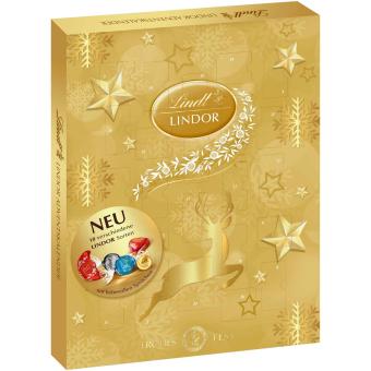 Lindor Adventní kalendář Lindt - zlatý 290 g