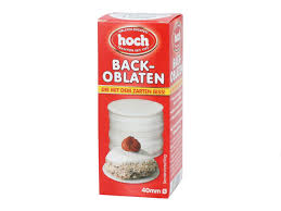 Pečící oplatky kulaté 50 mm 53 g (světlé)