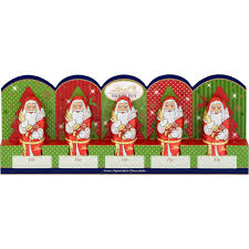 Lindt Merry Christmas Mini Santa mléčná čokoláda 5x10g (barevní)