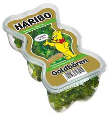 Haribo Goldbären Box design 450 g - zelené jablko