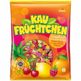 Storck Kau Fruchtchen 425g - Samostatně balené žvýkací karamely