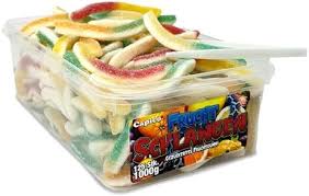 Capico Party Mix Fruit Gum Ovocní hadi 1000 g 125 kusů